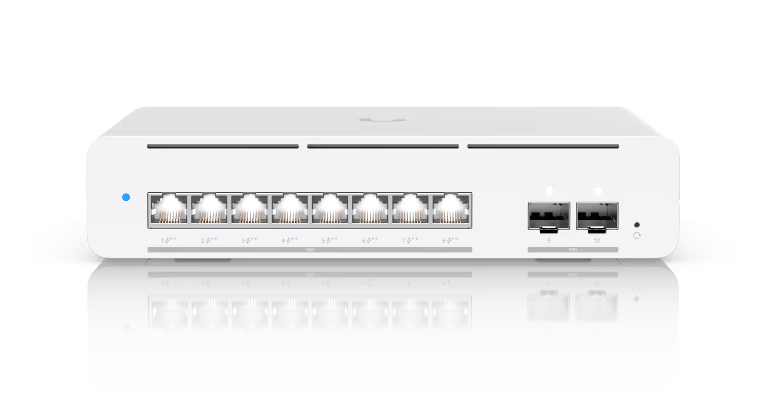 Ubiquiti Pro XG 8 PoE, Professional-Grade 8-Port, Layer 3 PoE